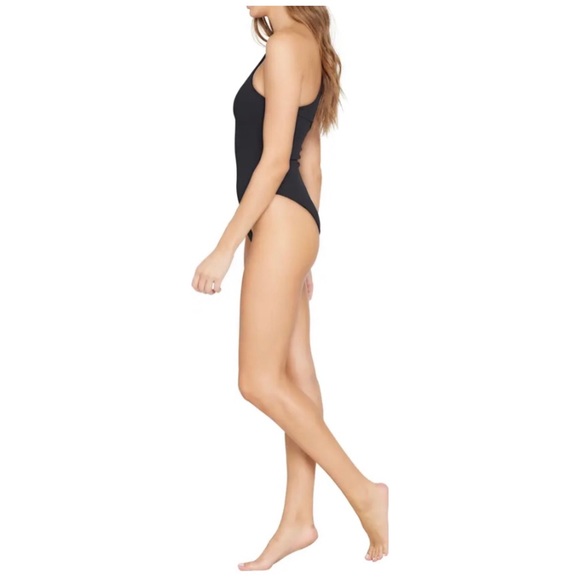 NWOT L*Space Phoebe Classic One-Shoulder Rib One-Piece Swimsuit - Picture 9 of 9